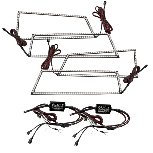 Oracle Chevrolet Silverado 03-06 Square Halo Kit - ColorSHIFT w/o Controller - 3959-334