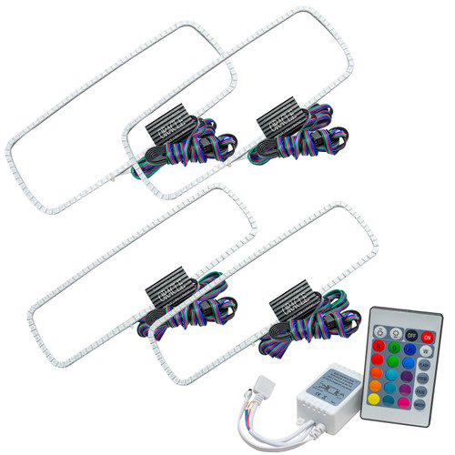 Oracle Ford Excursion 05 Halo Kit - ColorSHIFT w/ Simple Controller - 3974-504