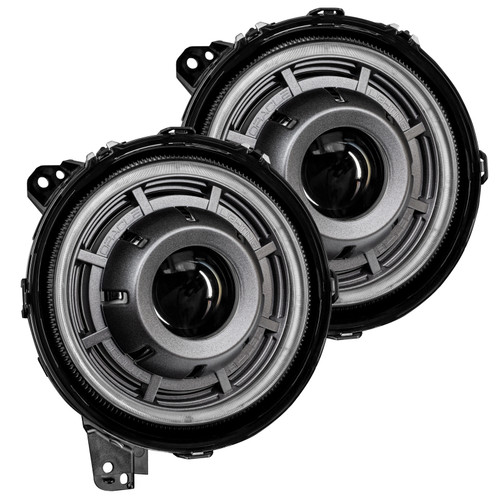 Oracle Jeep Wrangler JL Oculus Bi-LED Projector Headlights- Graphite Metallic - 5500K - 5839-504-PAU