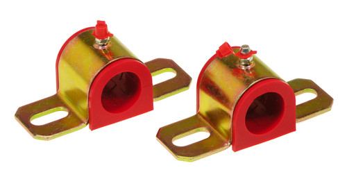 Prothane Universal Greasable Sway Bar Bushings - 1 1/8in - Type B Bracket - Red - 19-1178