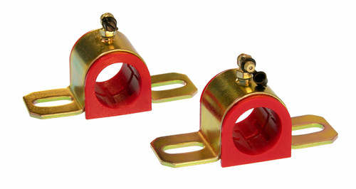 Prothane Universal 90 Deg Greasable Sway Bar Bushings - 1 1/4in - Type B Bracket - Red - 19-1211