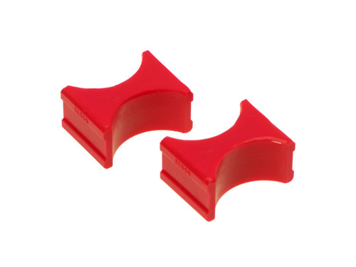 Prothane Universal Shock Reservoir Mounts - 2.0/2.0 Diameter - Red - 19-1721