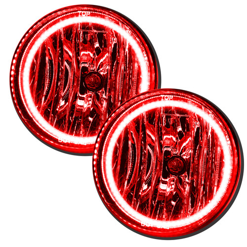 Oracle Lighting 07-14 GMC Sierra Pre-Assembled LED Halo Fog Lights -Red - 7055-003
