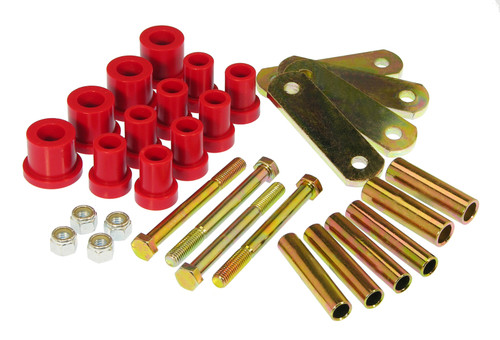 Prothane 60-74 Chrysler B & E Body HD Spring & Shackles Bushings - Red - 4-1011