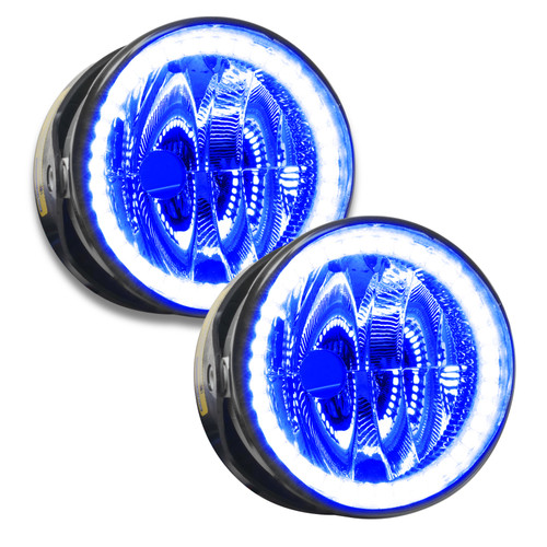 Oracle Lighting 03-04 Lincoln Navigator Pre-Assembled LED Halo Fog Lights -Blue - 7084-002