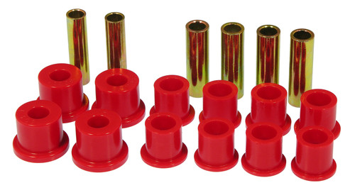 Prothane 82-96 Ford Rear Spring & Shackle Bushings - Red - 6-1017