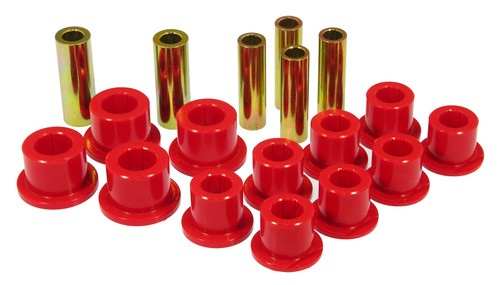 Prothane 99-04 Ford F250 SD 4wd Rear Leaf Spring Bushings - Red - 6-1026