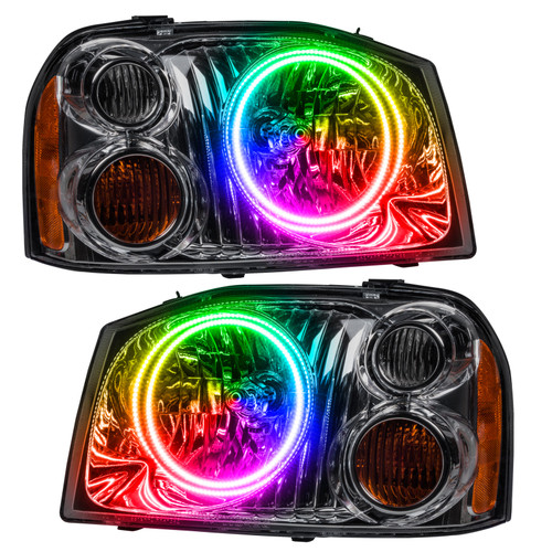 Oracle 01-04 Nissan Frontier SMD HL - Dual Halo - ColorSHIFT - 7178-330