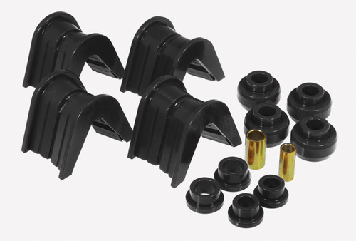 Prothane 66-79 Ford Trucks 14-Piece Bushing Set - 2deg Offset - Black - 6-1901-BL