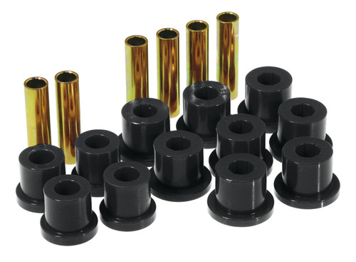 Prothane 81-87 GM Rear Spring & Shackle Bushings (w/ 1 3/8in Bushings) - Black - 7-1002-BL