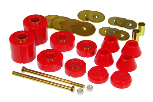 Prothane 67-72 GM Body Mount 12 Bushing Kit - Red - 7-103