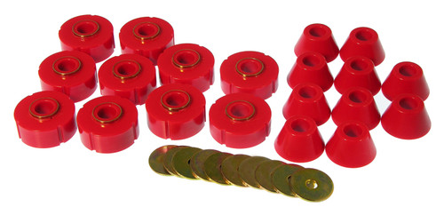 Prothane 78-80 Chevy K10 Blazer Body Mount Kit - Red - 7-107