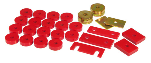 Prothane 55-57 Chevy Full Conv Only Body Mount - Red - 7-130