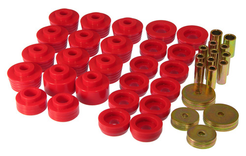 Prothane 78-88 GM Various Body Mount Kit - Red - 7-132