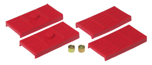 Prothane 67-69 GM F-Body Upper/Lower Spring Pad (Mono) - Red - 7-1707