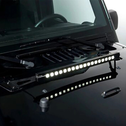 Putco 07-18 Jeep Wrangler JK - 20in Luminix Light Bar w/ Hood bracket Luminix Jeep LED Kits - 10020JK