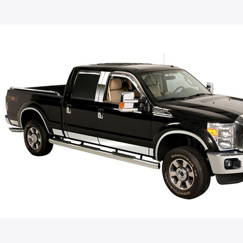 Putco 11-16 Ford SuperDuty - Crew Cab 6.5ft - 12pcs - 6.25in Wide Pro SS Rocker Panels - 3751454