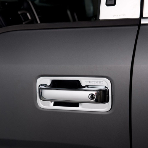Putco 02-06 Cadillac Escalade/EXT/ESV/Platinum 4DR Outer Ring (w/ Pass. Keyhole) Door Handle Covers - 400009