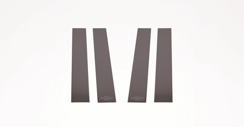 Putco 14-18 Chevy Silverado LD - Fits Double Cab/Crew Cab - 4pcs Black Platinum Pillar Posts - 402669BPGM-1