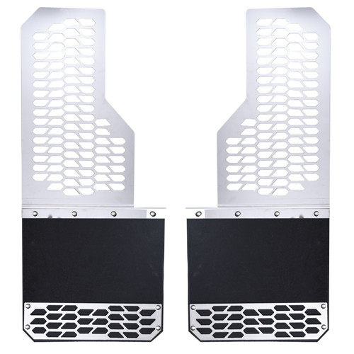 Putco 10-20 Ram HD - Set of 2 (Fits Classic and New body) Mud Skins - Brushed SS w/ Hex Shield - 78140