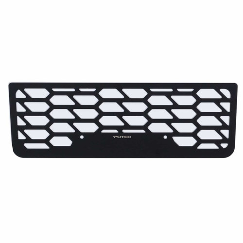 Putco 17-19 Ford SuperDuty - Hex Shield - Black Powder Coated Bumper Grille Inserts - 83166