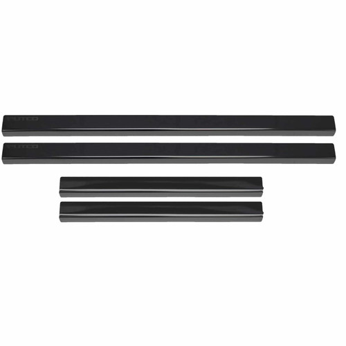 Putco 99-16 Ford SuperDuty Crew Cab (4pcs) Black Platinum Door Sills - 95128BP