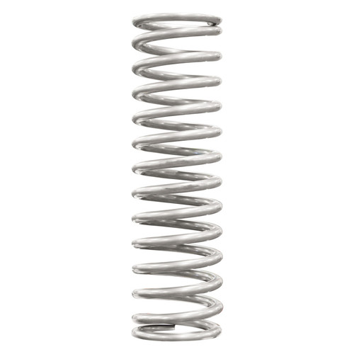 QA1 2-1/2in ID High Travel Spring - 16in Length x 100lbs/in - Silver Powder Coated - 16HT100