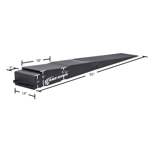 Race Ramps 9in. Trailer Ramps w/ Flap Cutout - RR-TR-9-FLP