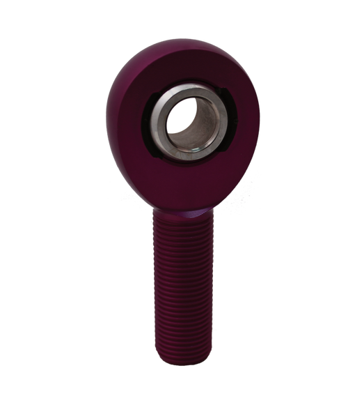 QA1 A Series Endura Rod End - Male/Left Hand - .5in Bore x 5/8-18 - Purple Aluminum - AML8-10PU