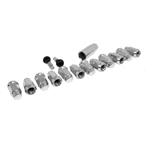 Race Star 14mmx2.00 Closed End Acorn Deluxe Lug Kit (3/4 Hex) - 12 PK - 602-2410-12
