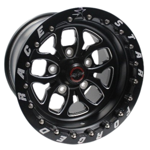 Race Star 64 Pro Forged Wicked 15x11 Lug Mount Black Anodized/Machined 5x135BC 6.50BS - 64-511536511B