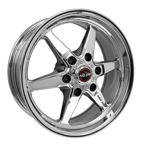Race Star 93 Truck Star 17x7.00 6x5.00bc 4.00bs Direct Drill Chrome Wheel - 93-770647C