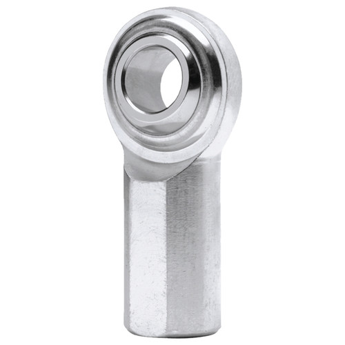 QA1 G Series 2-Pc Rod End - Female/Left Hand - .4375in Bore x 7/16-20 - Stainless Steel w/PTFE - GFL7T