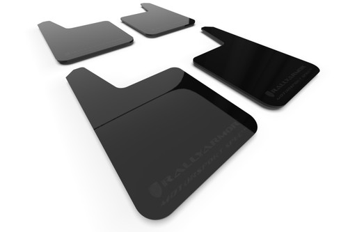 Rally Armor Universal Motorsport Spec Black UR Mud Flap Metallic Black Logo - MF20-MSUR-BK-MBK