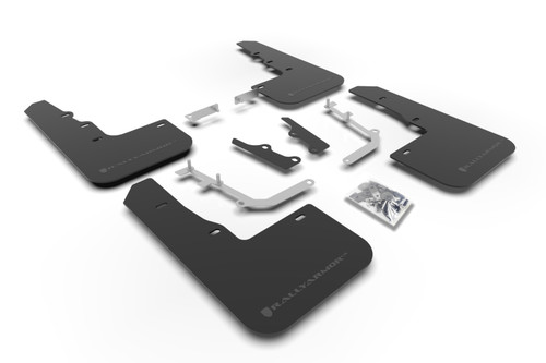 Rally Armor 20-25 Hyundai Venue Black Mud Flap Grey Logo - MF65-UR-BLK/GRY