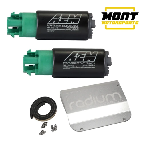 AEM Fuel Pumps & Fuel Pump Access Hatch Package - 09-15 CTS-V