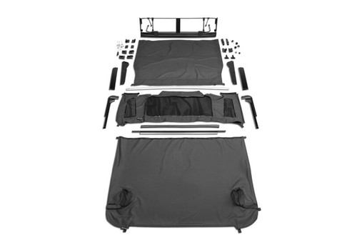 Rampage 2007-2018 Jeep Wrangler(JK) 2-Door Trailview Tonneau Top - Black Diamond - 990235