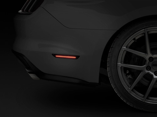 Raxiom 15-22 Ford Mustang Axial Series LED Side Marker Lights Rear (Smoked) - 390265