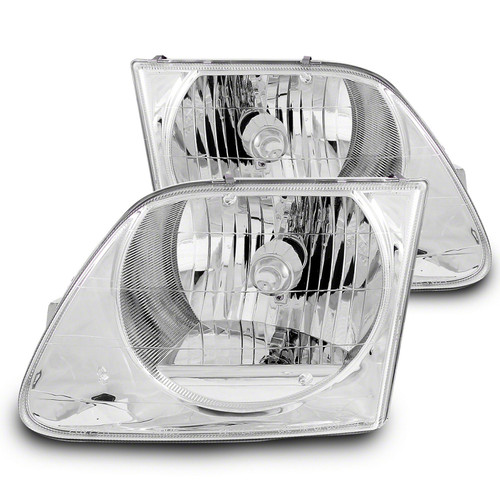 Raxiom 97-03 Ford F-150 G2 Euro Headlights- Chrome Housing (Clear Lens) - T542852