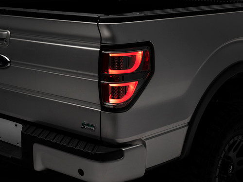 Raxiom 09-14 Ford F-150 G2 LED Tail Lights- Chrome Housing (Smoked Lens) (Styleside) - T542877