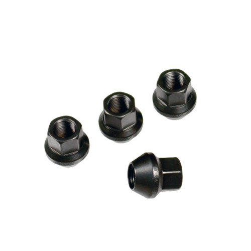 Rays 17 Hex Racing Nut L25 Short Type 12x1.25 - Black (4 Pieces) - W17RN12125BL254P