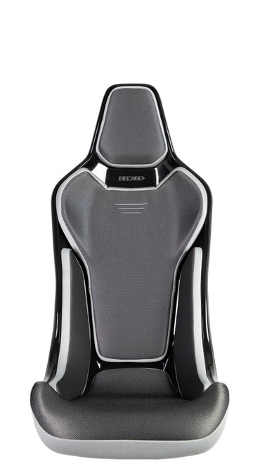 Recaro RCS Ergonomic Seat - Black/Silver Glass Mesh (3 Point Belt) - NA-087.20.619