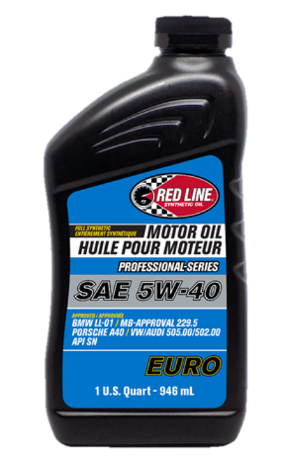 Red Line Pro-Series Euro 5W40 Motor Oil - Quart - 12904