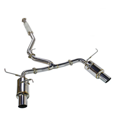 REMARK 2022+ Subaru WRX (VB) Catback Exhaust - Dual R1 Spec Stainless (Resonated) - RK-C2076S-03C