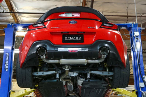Remark 22+ Subaru BRZ/Toyota GR86 Axle-Back Exhaust - Stainless Single Wall Tips - RO-TSZ8-SM