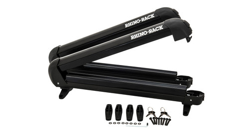 Rhino-Rack Universal Ski/Snowboard Carrier - Fits 4 Pairs of Skis or 2 Snowboards - Black - 574