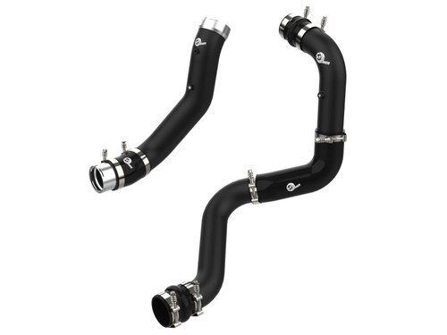 aFe BladeRunner Black 3in Aluminum Charge Pipe Kit 20-21 GM Diesel Trucks V8-6.6L (td) L5P - 46-20444-B