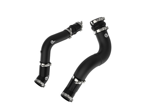 aFe BladeRunner Aluminum Hot and Cold Charge Pipe Kit Black RAM Diesel Trucks 19-23 L6-6.7L (td) - 46-20614-B