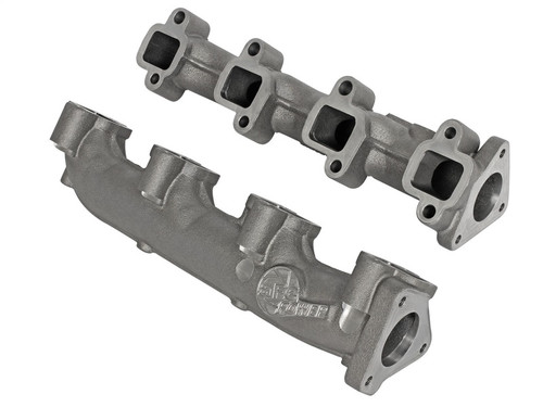 aFe Power BladeRunner Ported Ductile Iron Exhaust Manifold 01-16 GM Diesel Trucks V8-6.6L (td) - 46-40024
