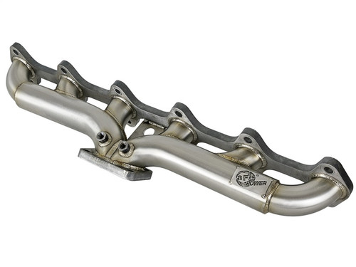 aFe Twisted Steel Header Turbo Manifold (T4) 98.5-02 Dodge Diesel Trucks L6 5.9L (td) - 48-32019